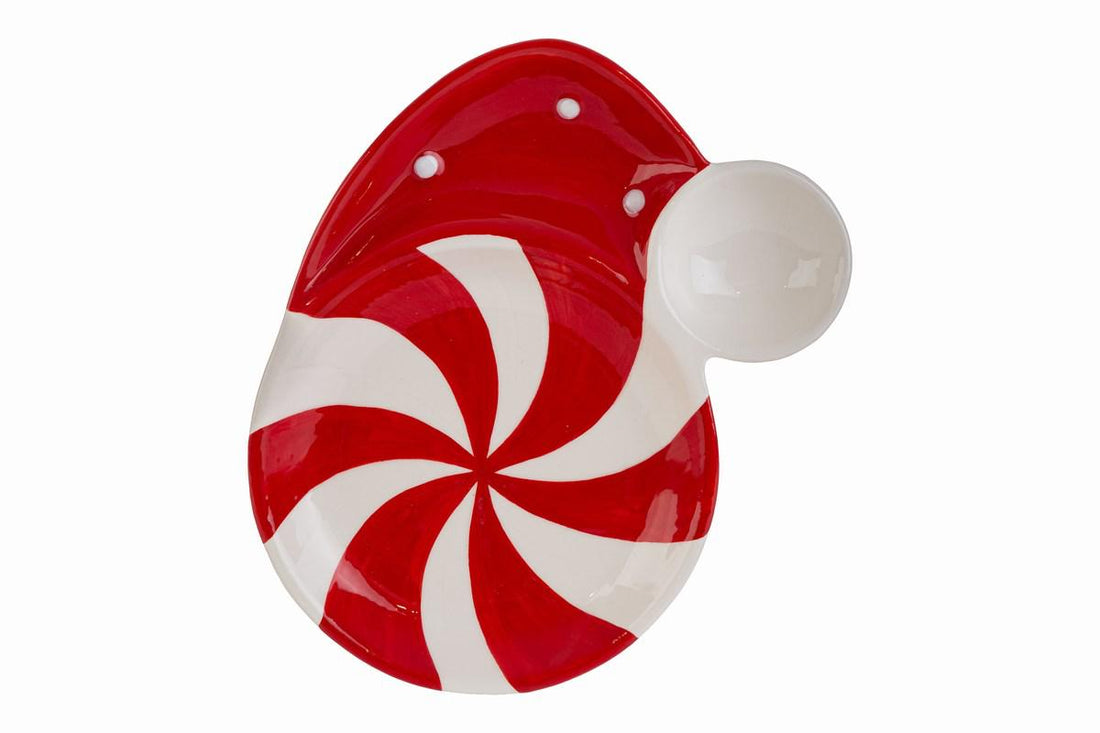 Le Stelle | Vassoio natalizio cappello porcellana