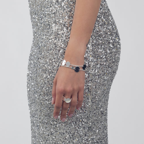 UNOAERRE | Bracciale con medagliette argentato