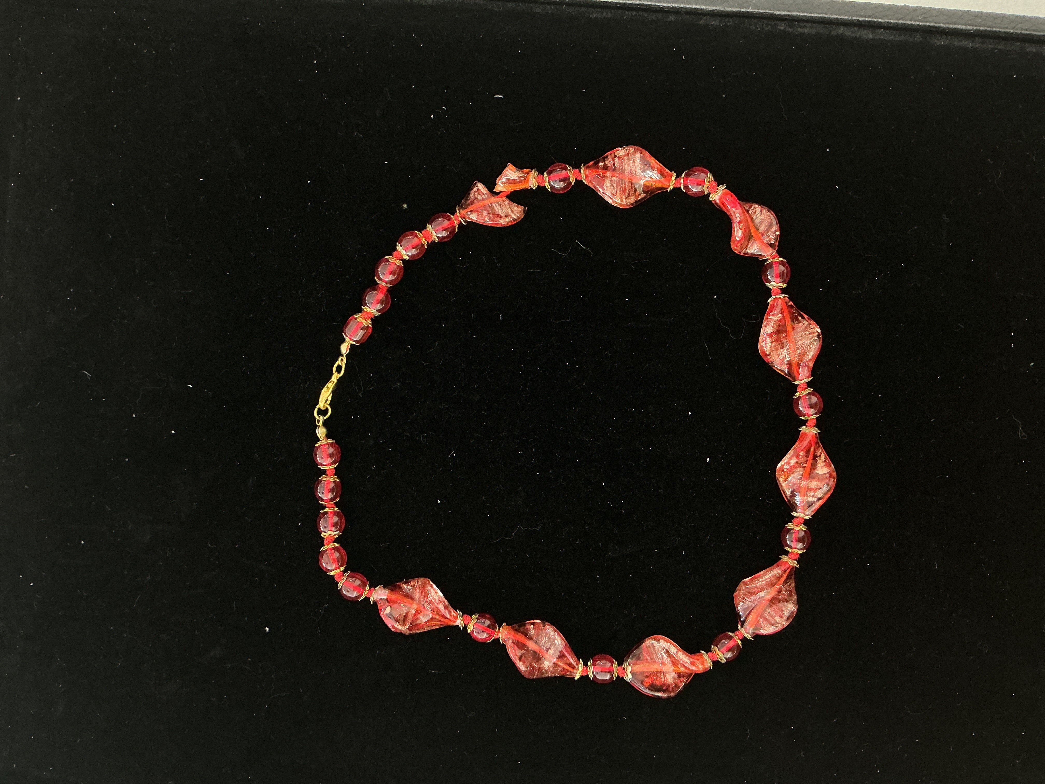 Murano | Collana foglie e perline