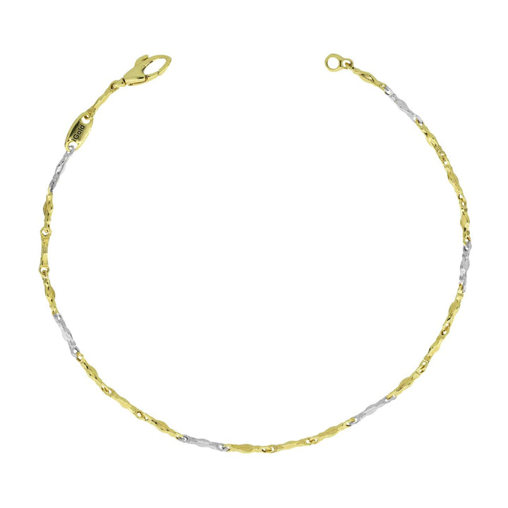 iGold | Bracciale in oro 9 kt bianco e giallo