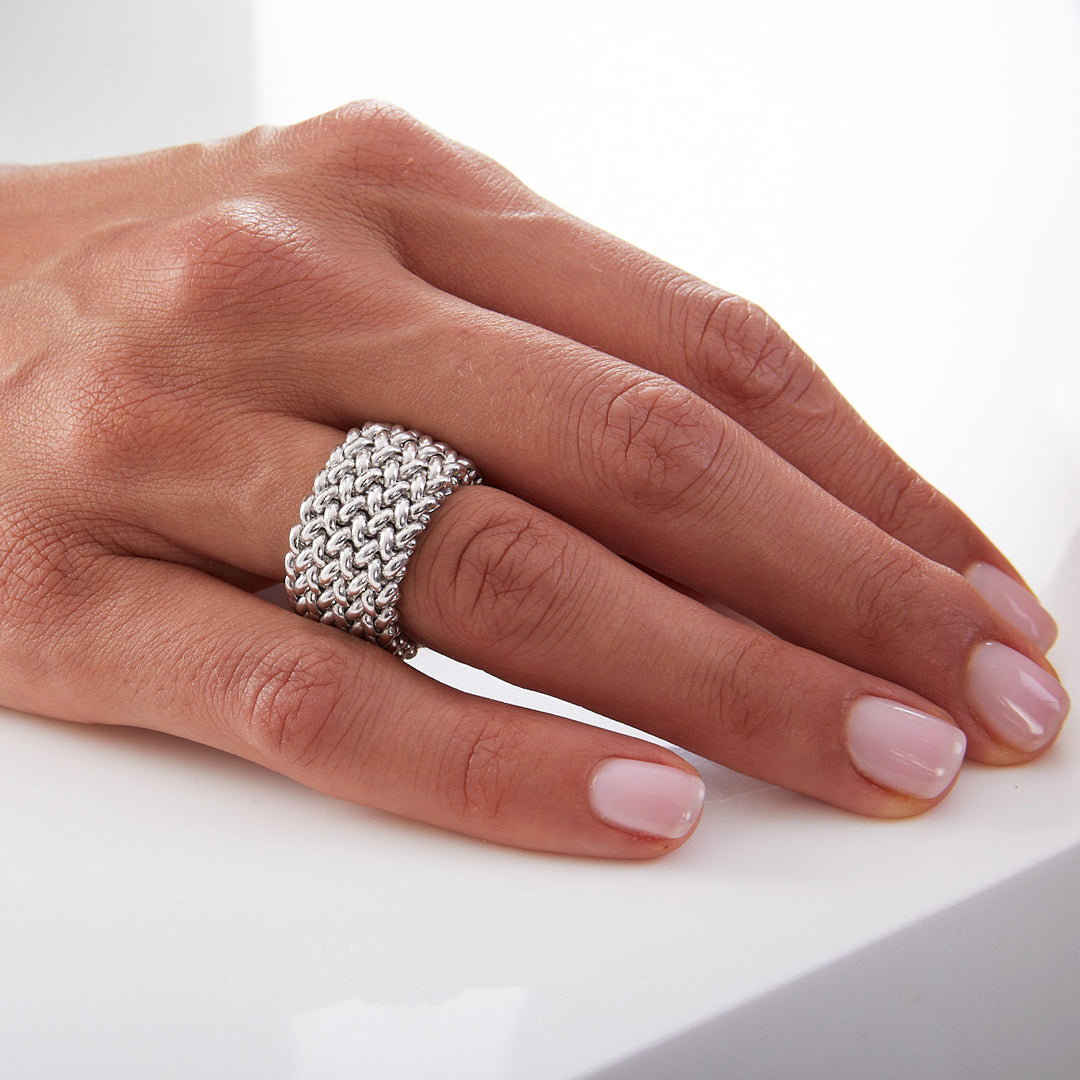 UNOAERRE | Anello Chicco in argento  fascia media