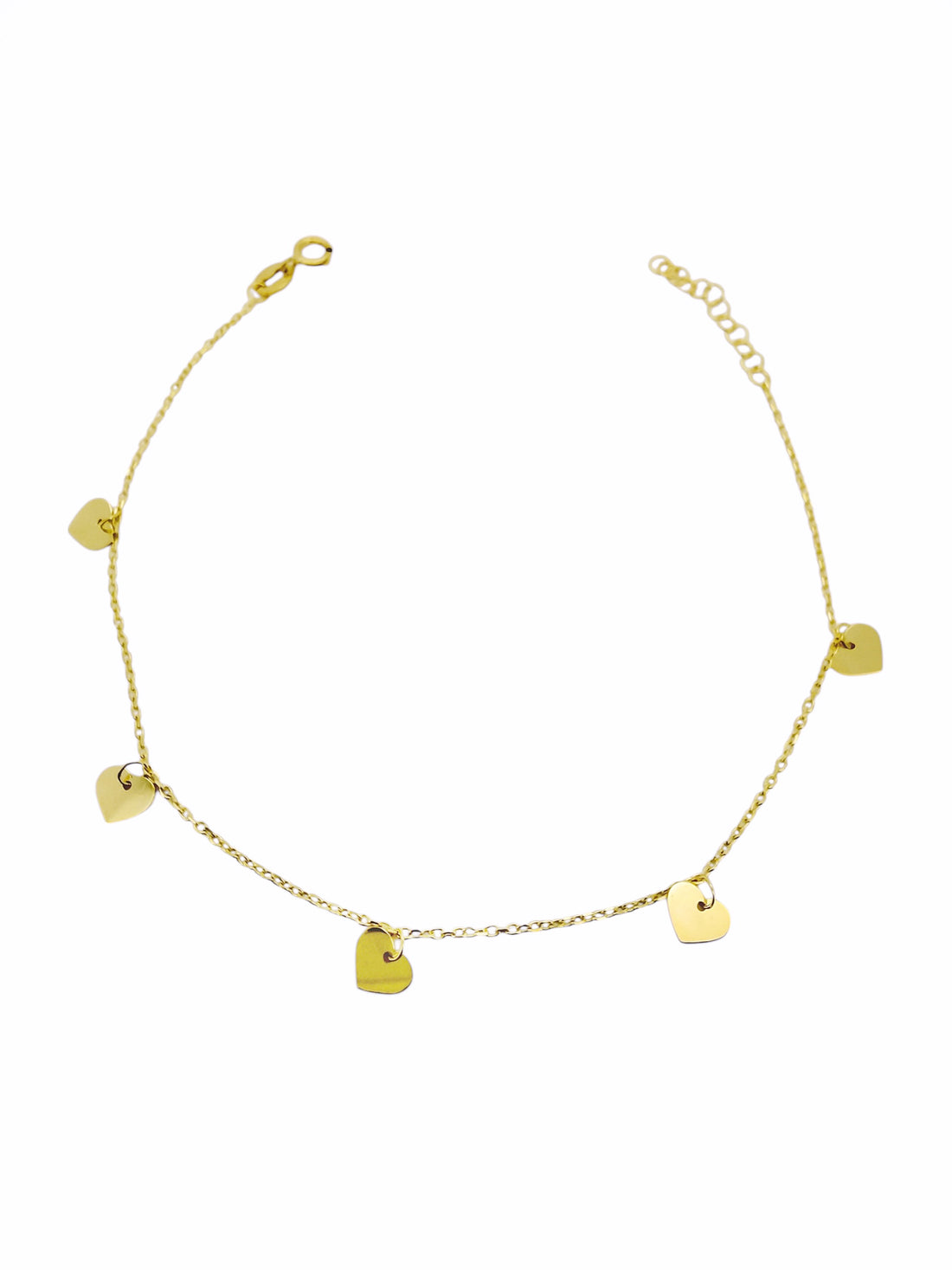 iGold | Bracciale cuori in oro 9 kt