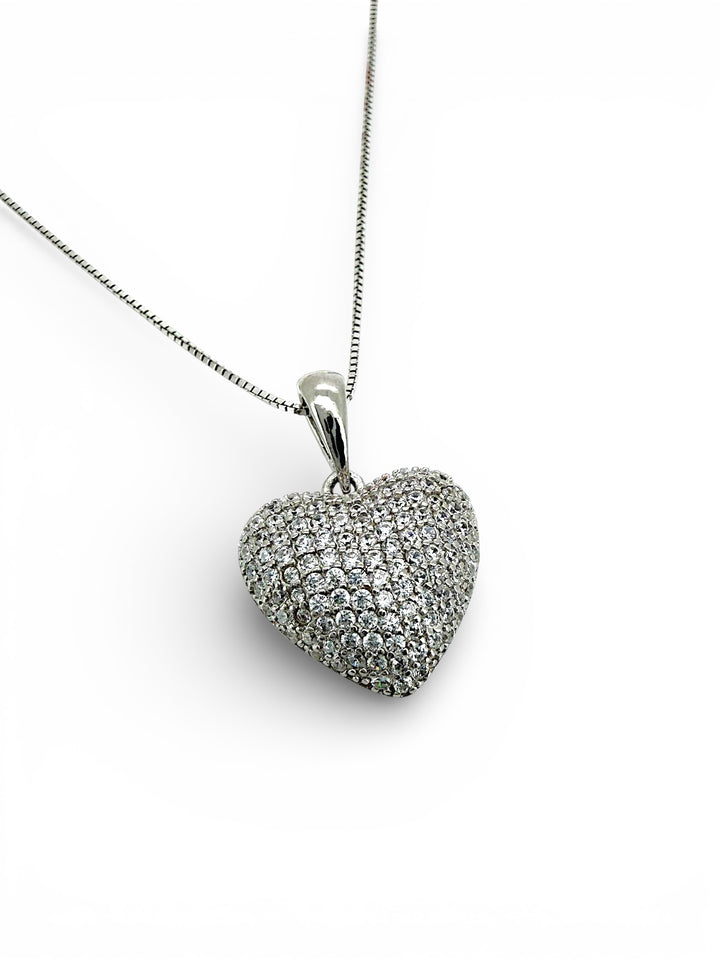 Ellegi Argento | Collana cuore bombato