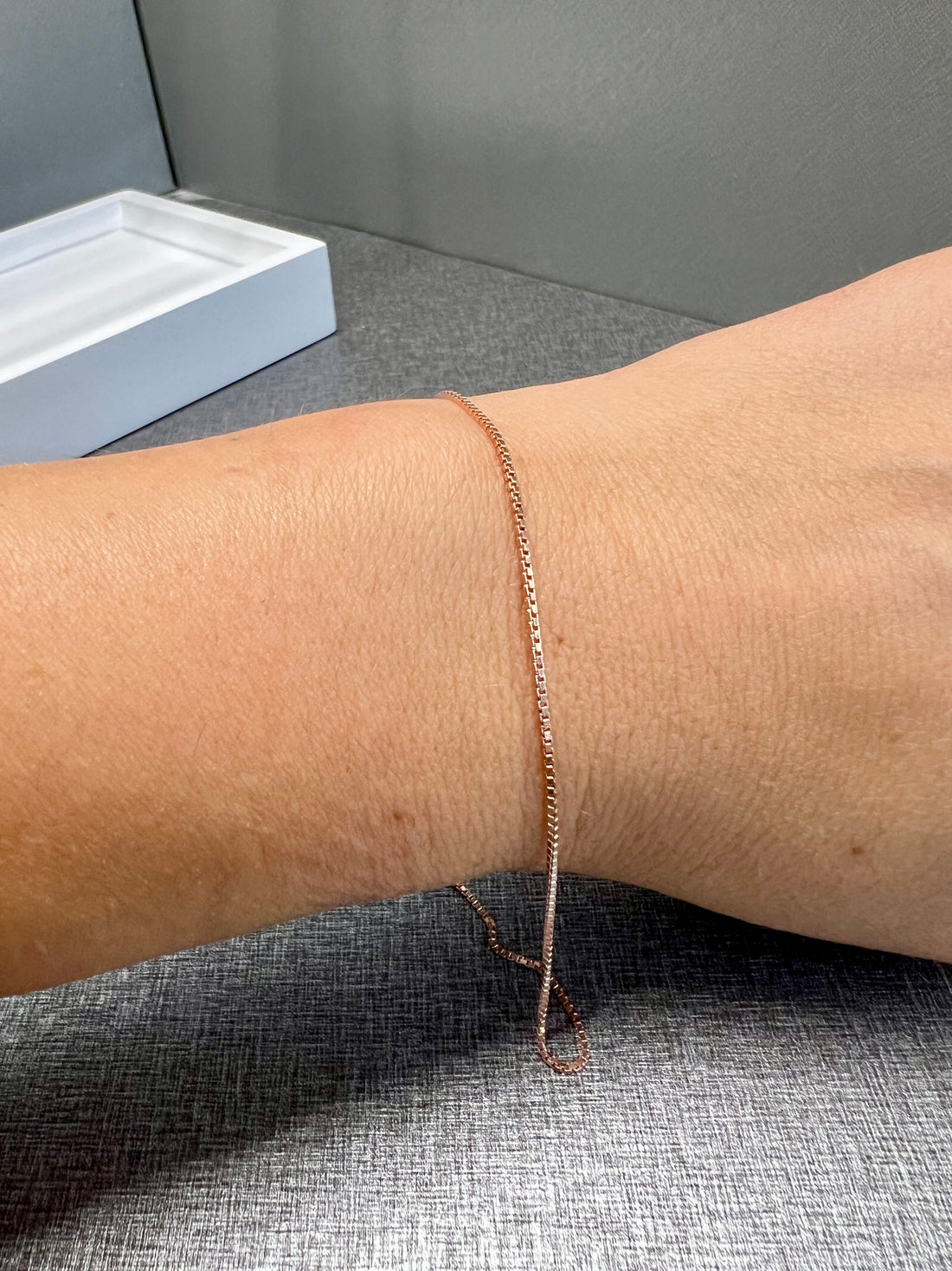 Ellegi Argento | Bracciale saldato maglia veneziana rosè