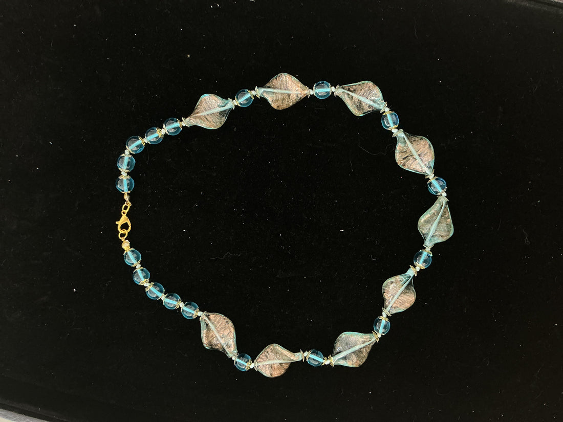 Murano | Collana foglie e perline