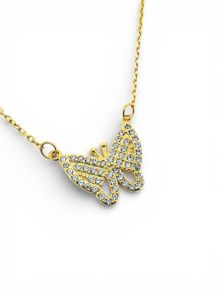 Ellegi Argento | Collana farfalla dorata