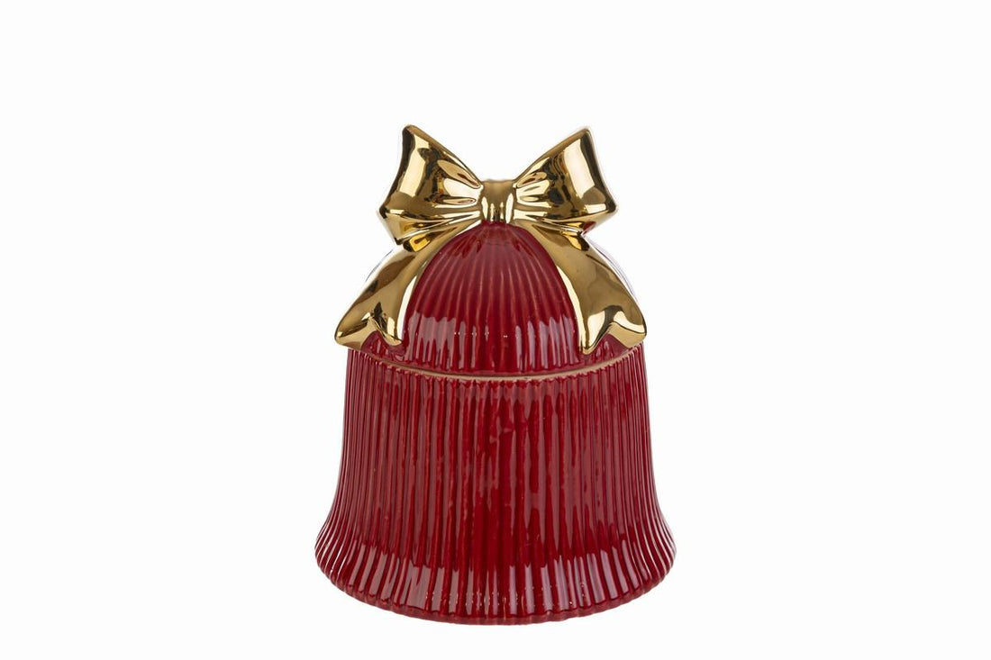 Le Stelle | Scatola campana con fiocco ceramica