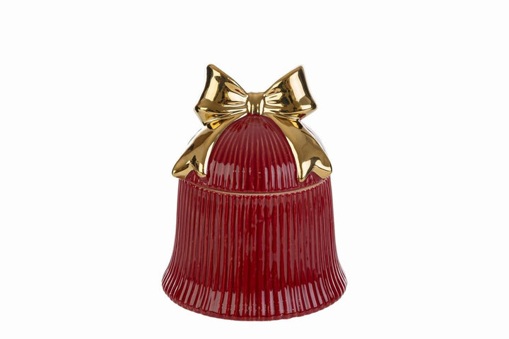 Le Stelle | Scatola campana con fiocco ceramica