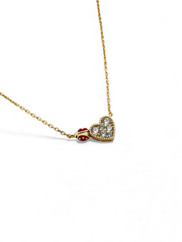 Nanan Bijou | Collana cuore coccinella in argento 925