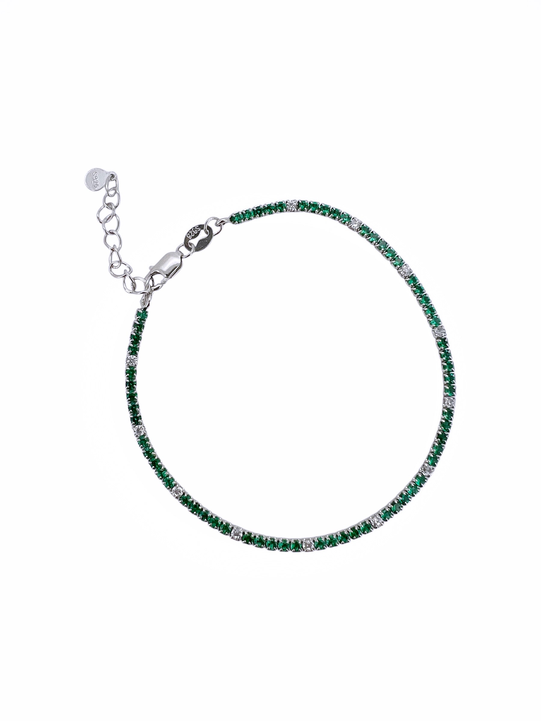 Ellegi Argento | Tennis con zirconi bianchi