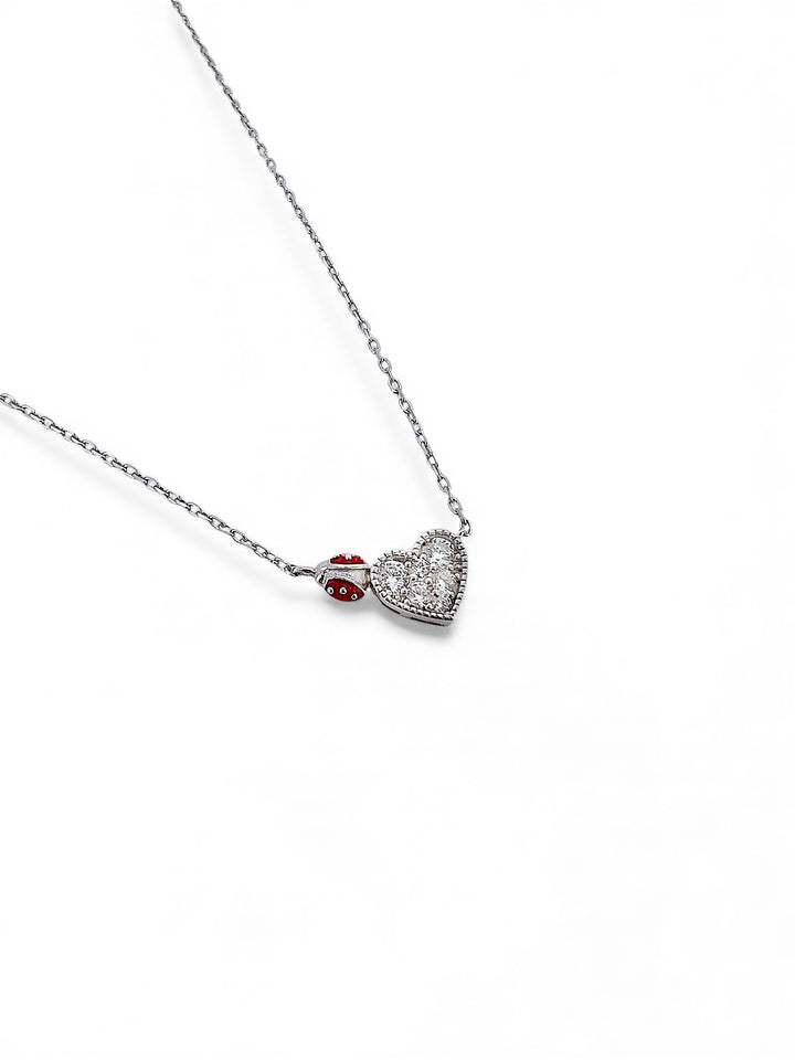 Nanan Bijou | Collana cuore coccinella in argento 925
