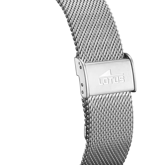 LOTUS Orologio Uomo Analogico Acciaio Inox 316L Argento - Quarzo - Vetro Minerale - Impermeabile 5 ATM - Multifunzione 18812/4