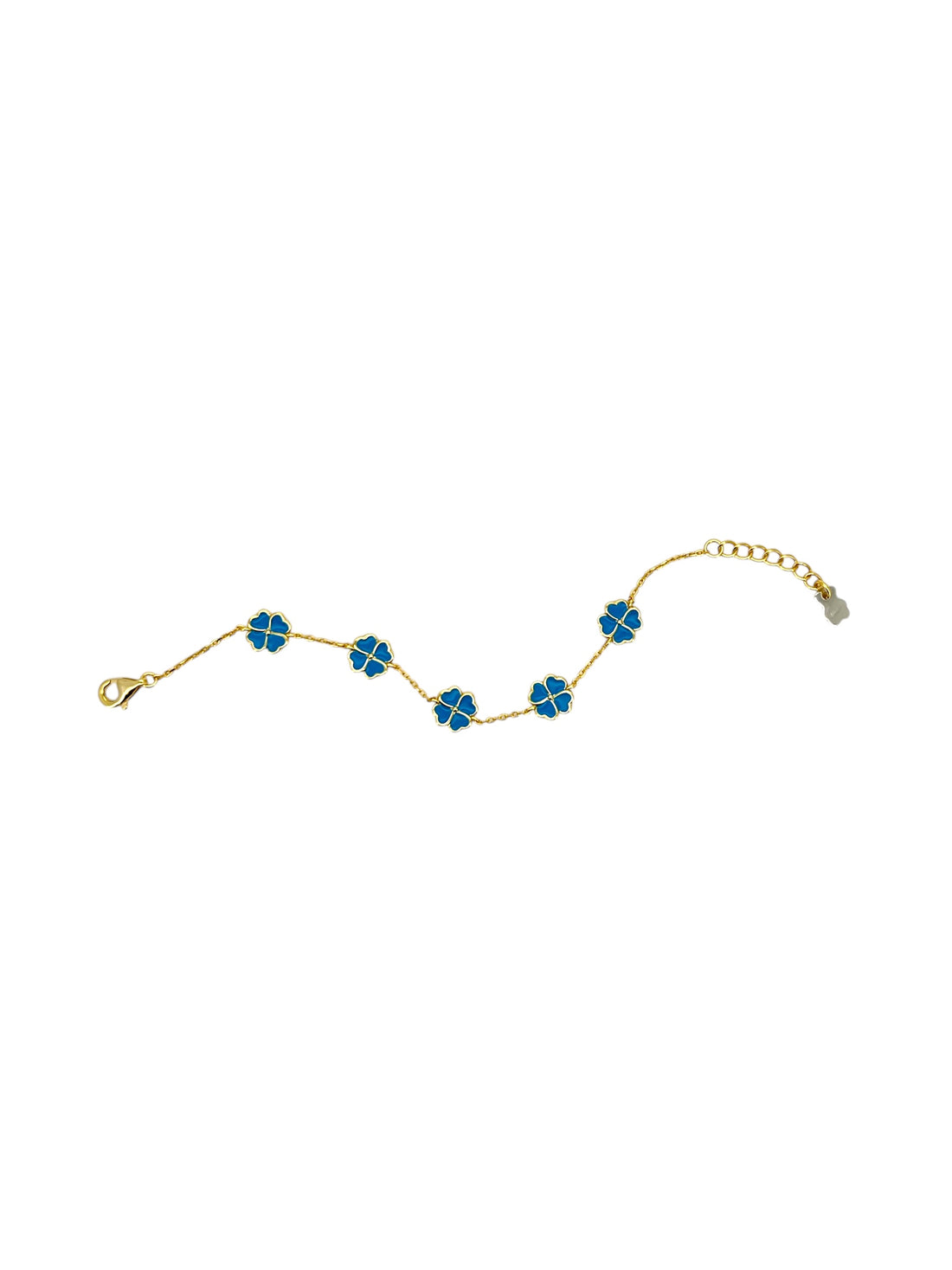 Nanan Bijou | Bracciale con 5 quadrifogli in argento 925