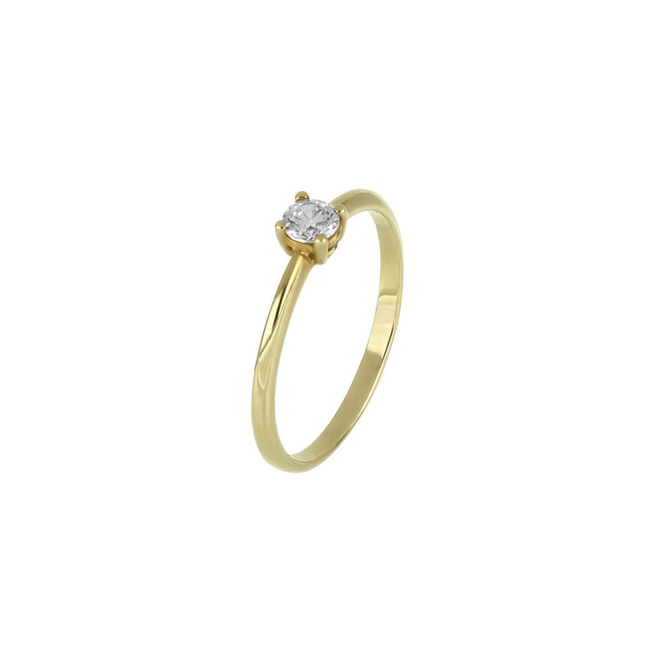 iGold | Anello solitario in oro 9 kt