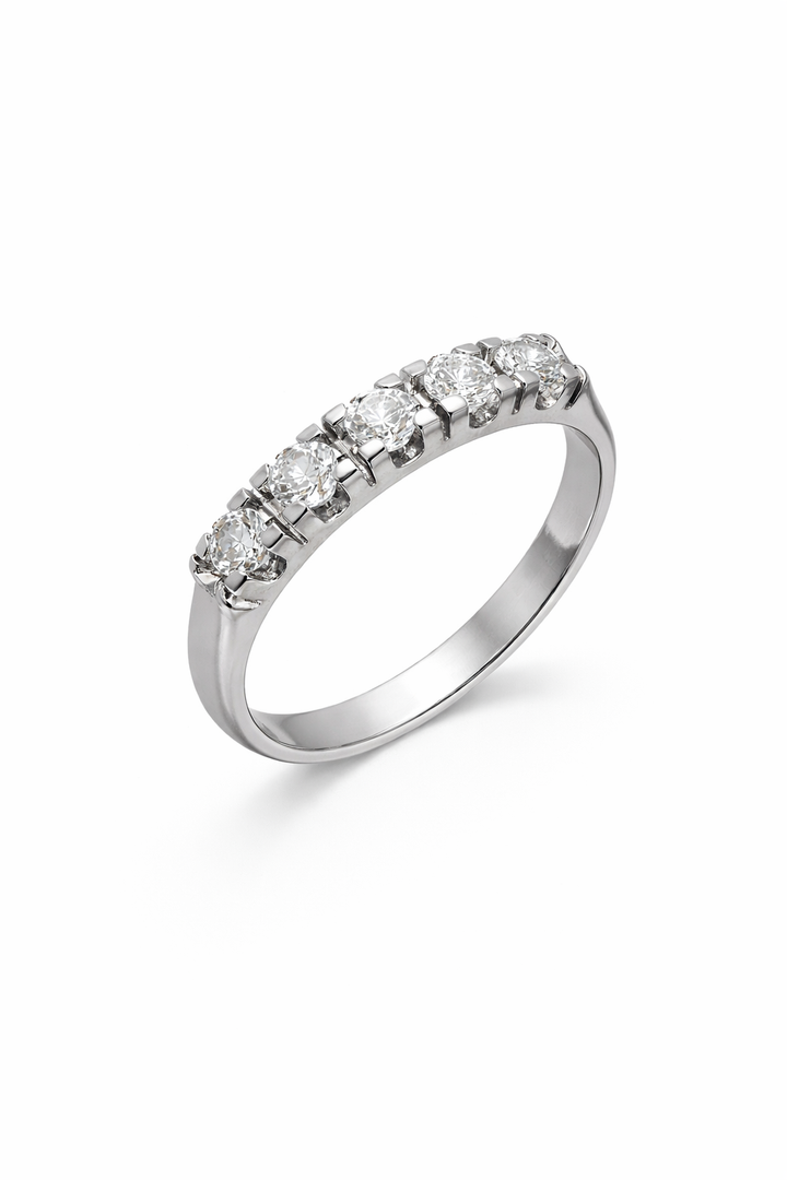 Ellegi Gioielli | Anello veretta a 5 pietre