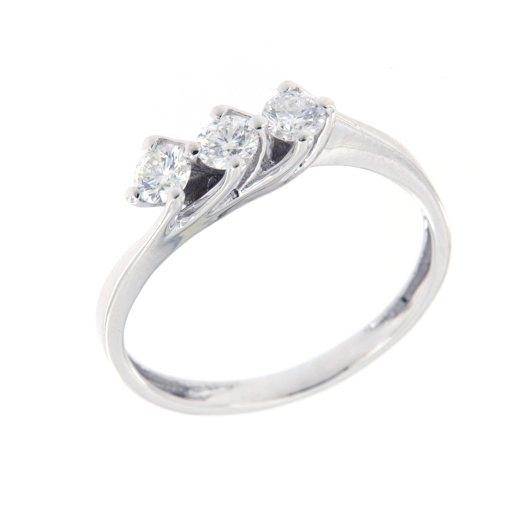 Gioielli del Sole | Anello trilogy con diamanti