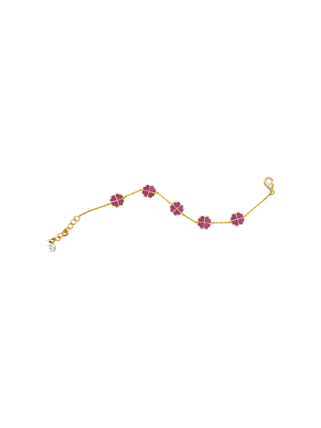Nanan Bijou | Bracciale con 5 quadrifogli in argento 925
