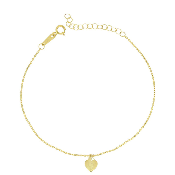 iGold | Bracciale in oro 9kt con cuore e fulmine