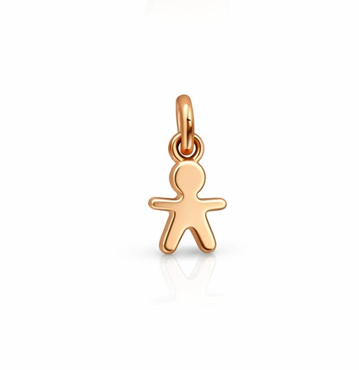 Ellegi Argento | Linea Micro ciondolo bimbo rosato