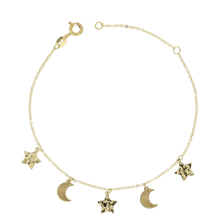 iGold | Bracciale in oro 9kt con lune e stelle