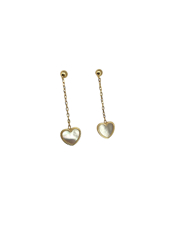 iGold | Orecchini con cuori pendenti in oro 9kt