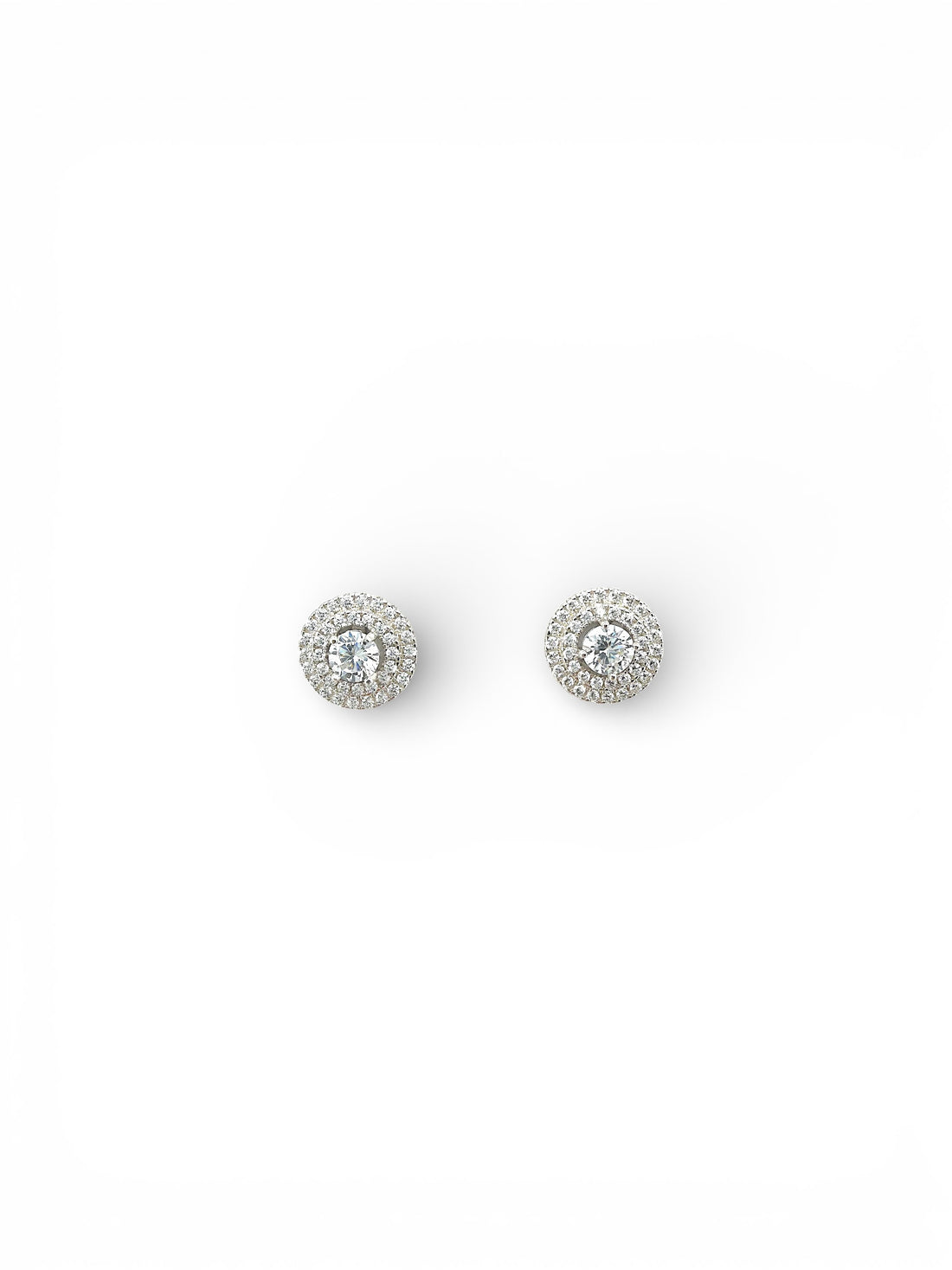 Ellegi Argento | Orecchini rotondi pavè