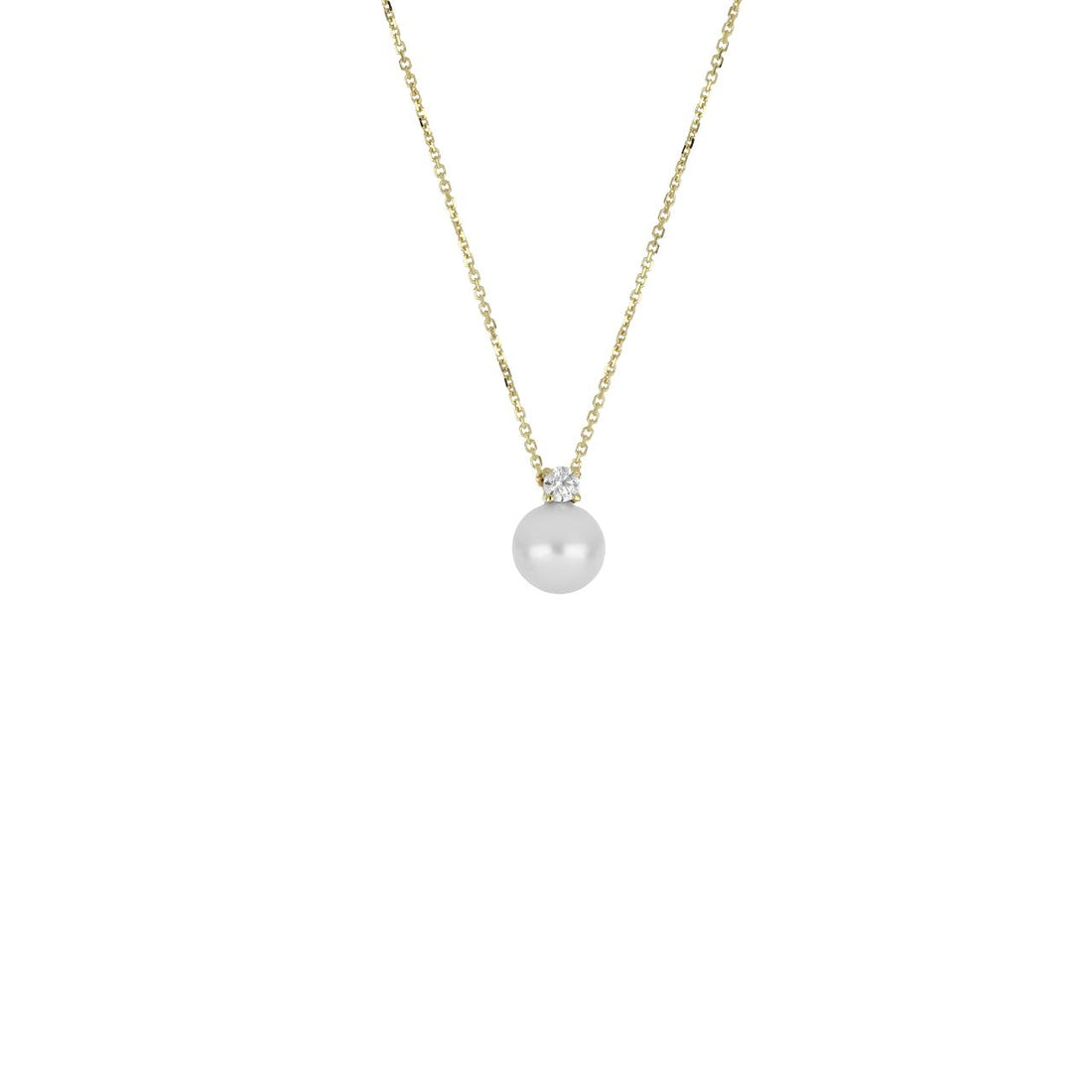 iGold | Collana in oro 9 kt con perla e zircone