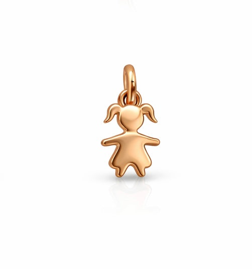 Ellegi Argento | Linea Micro ciondolo bimba rosato