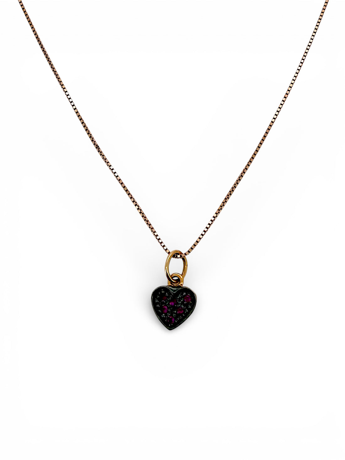 Ellegi Gioielli | Collana simbolo asso di cuori oro rosa