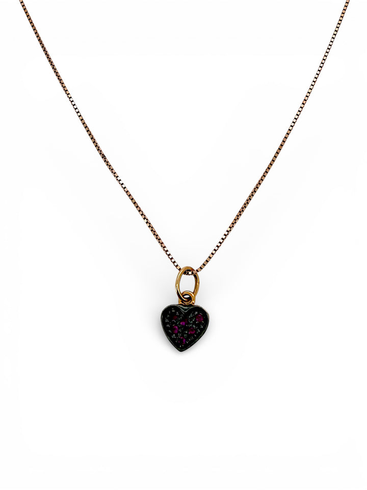 Ellegi Gioielli | Collana simbolo asso di cuori oro rosa
