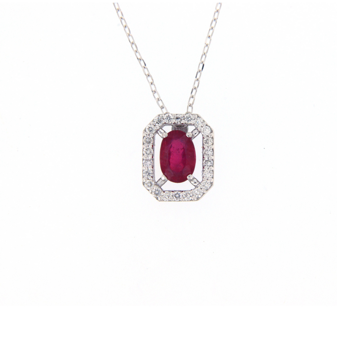 Gioielli del Sole | Collana con diamanti e rubino