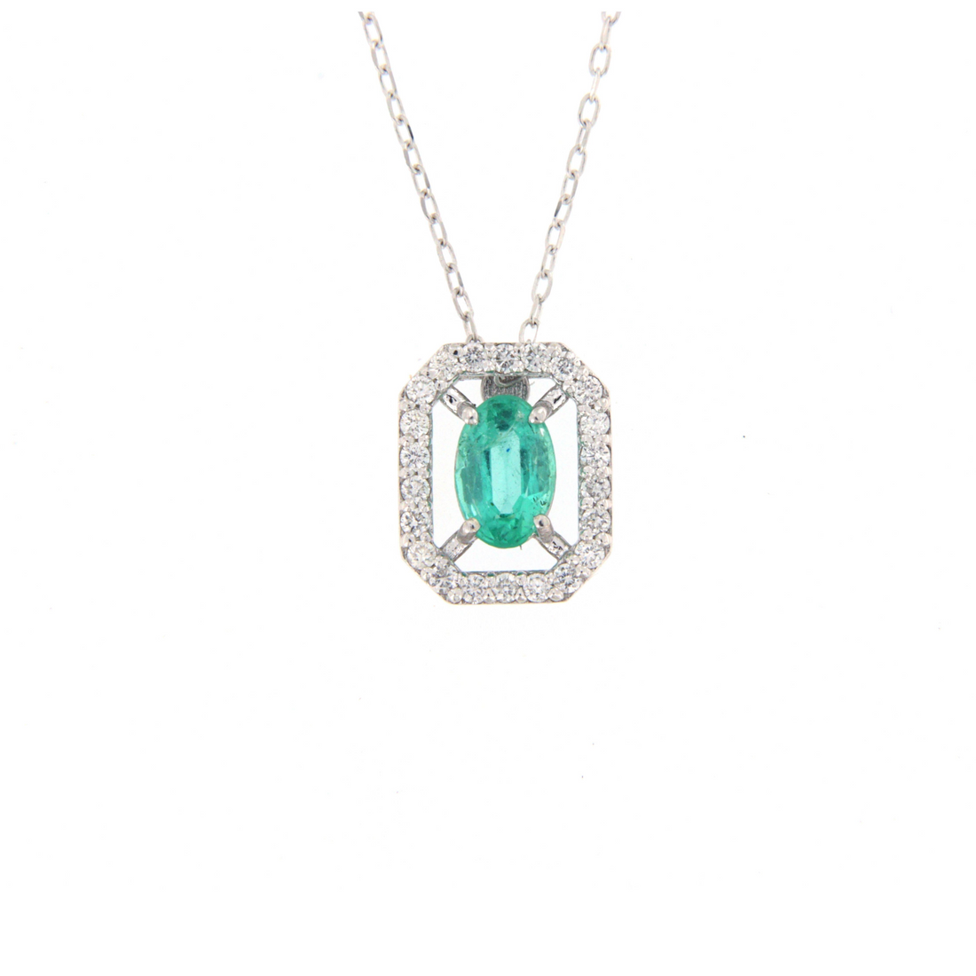 Gioielli del Sole | Collana con diamanti e smeraldo