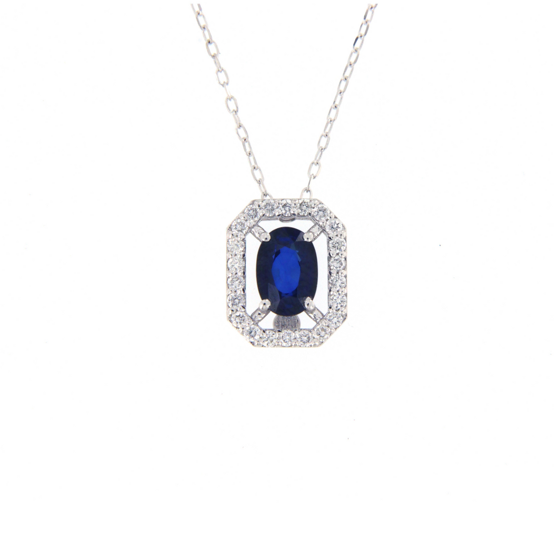 Gioielli del Sole | Collana con diamanti e zaffiro