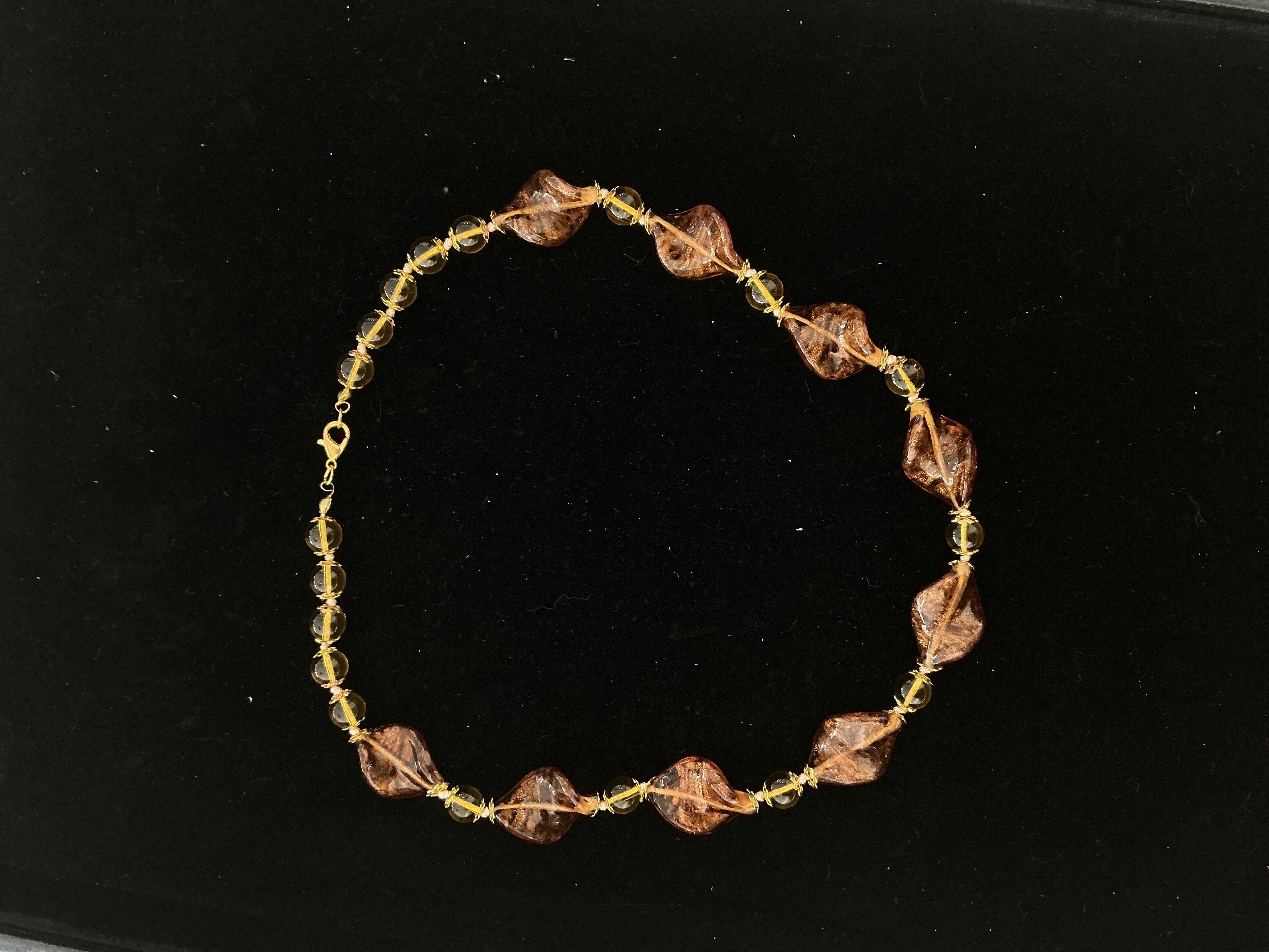 Murano | Collana foglie e perline