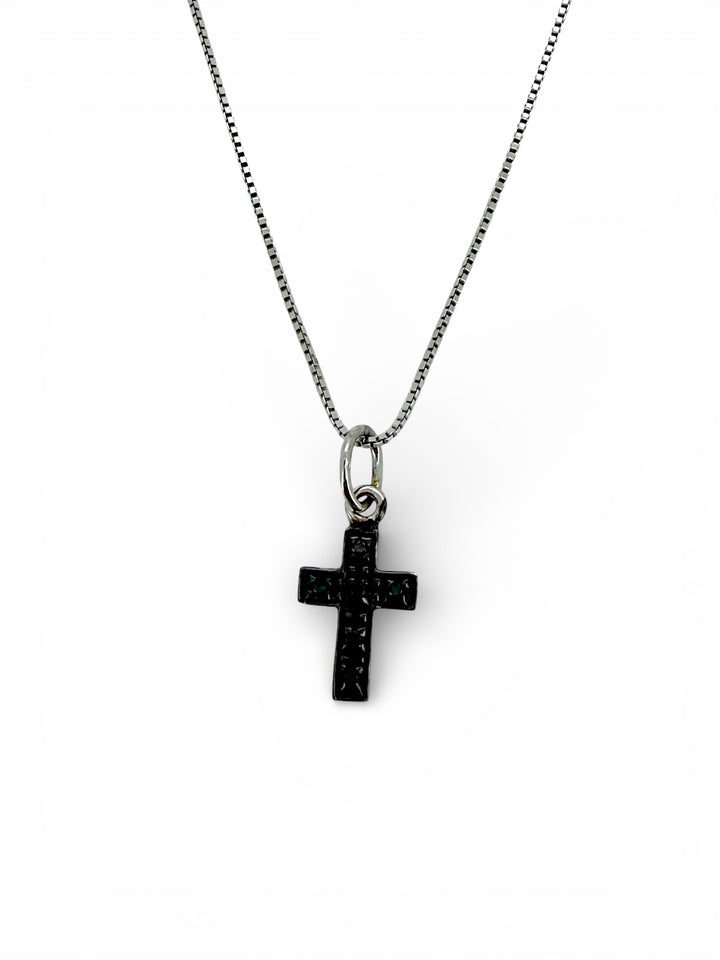 Ellegi Gioielli | Collana simbolo croce in oro brunito