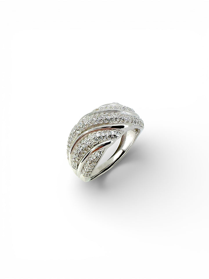 Ellegi Argento | Anello a fascia intrecciato