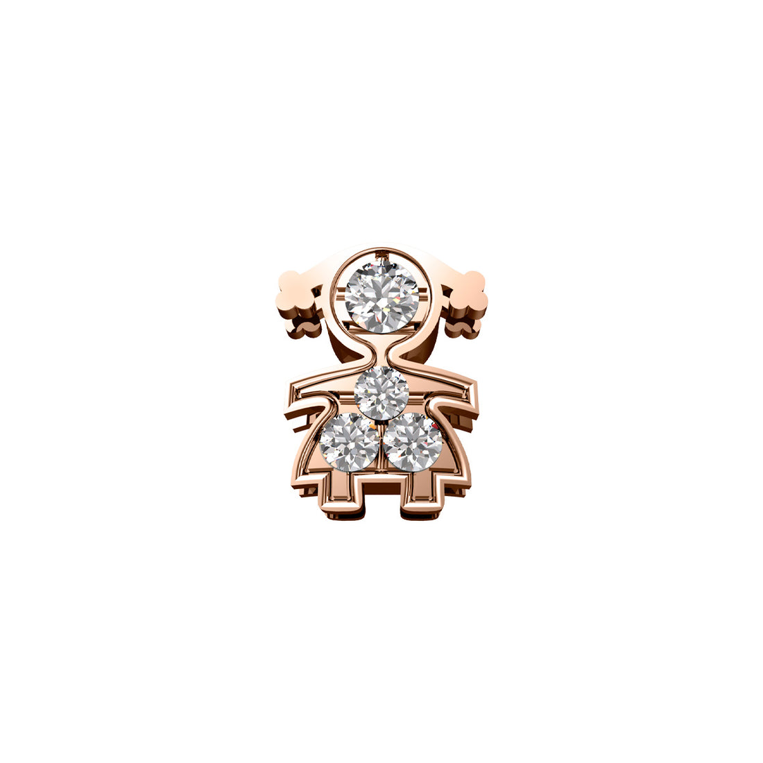 Elements | Bimba in oro rosa e diamanti