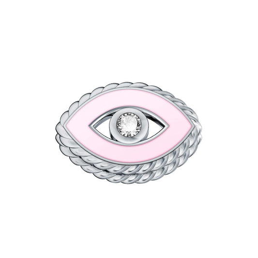 Elements | Colpo d’occhio in oro bianco, smalto rosa e diamante