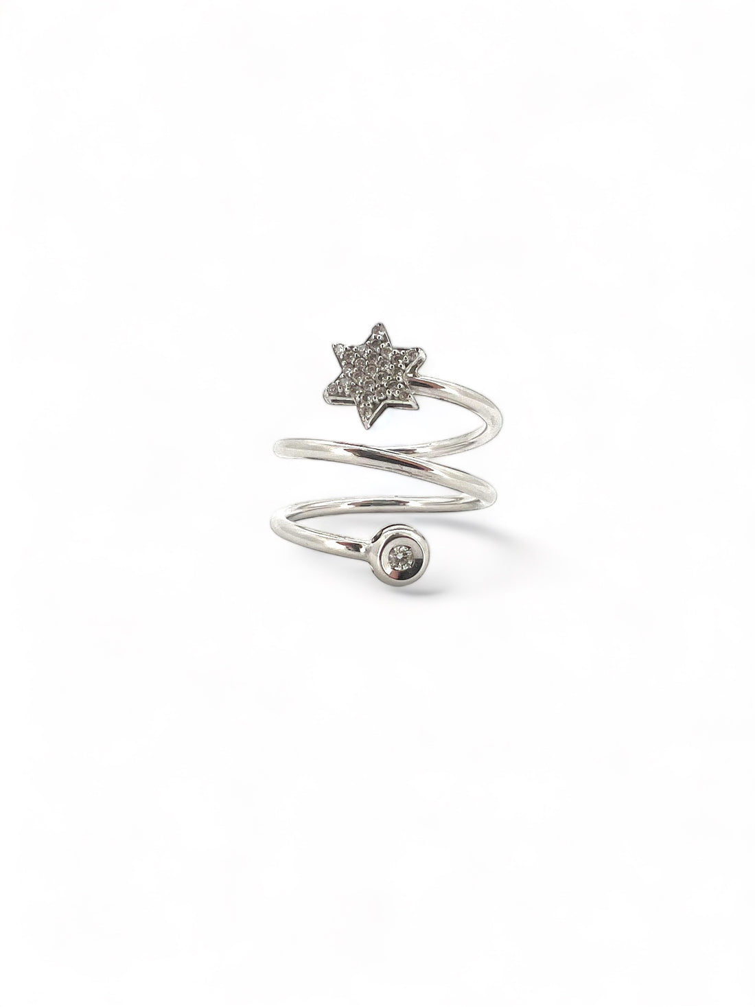 Ellegi Gioielli | Anello spirale con stella