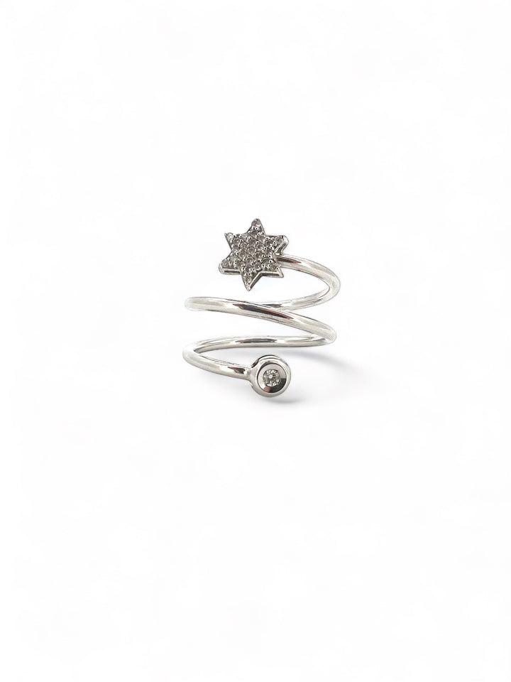Ellegi Gioielli | Anello spirale con stella