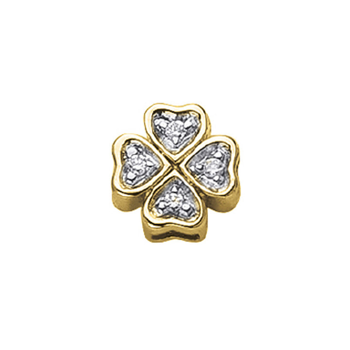 Elements | Quadrifoglio in oro giallo e diamanti