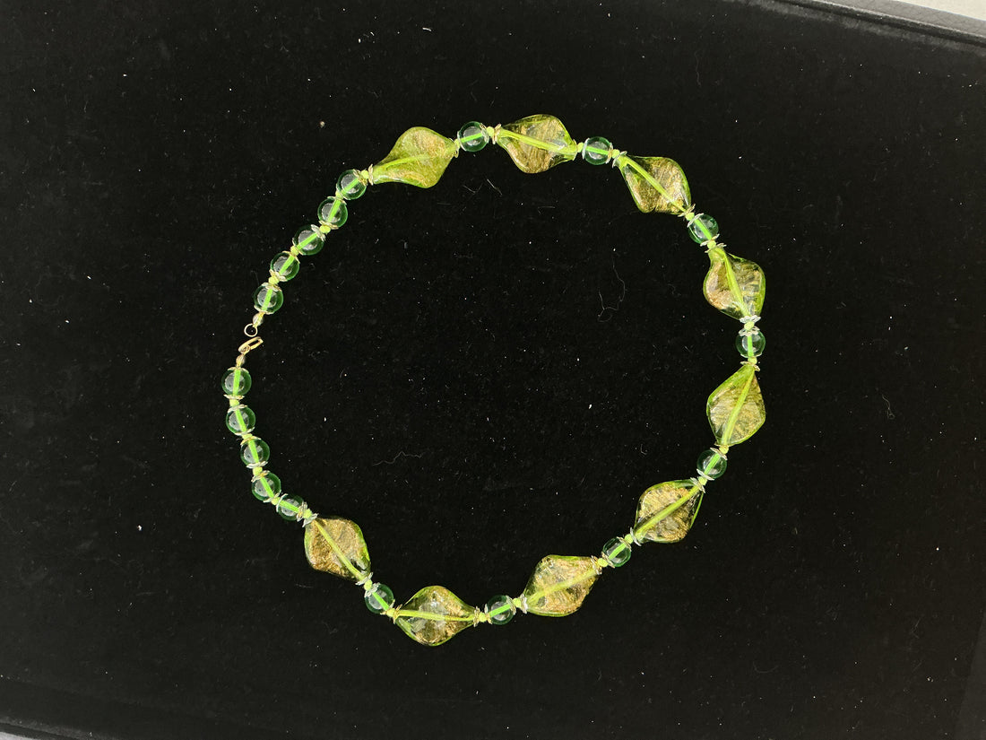 Murano | Collana foglie e perline