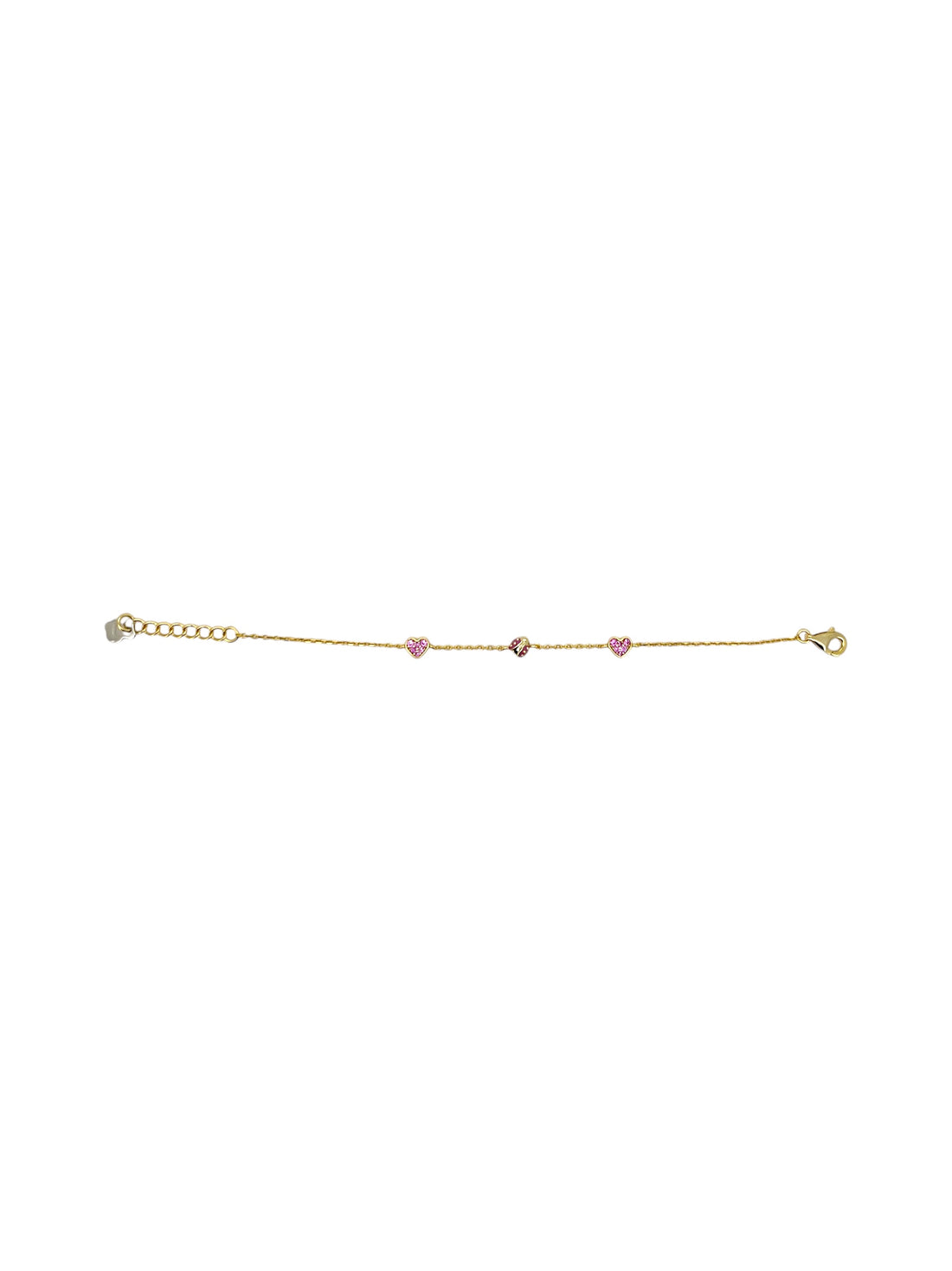 Nanan Bijou | Bracciale cuore e coccinella in argento 925