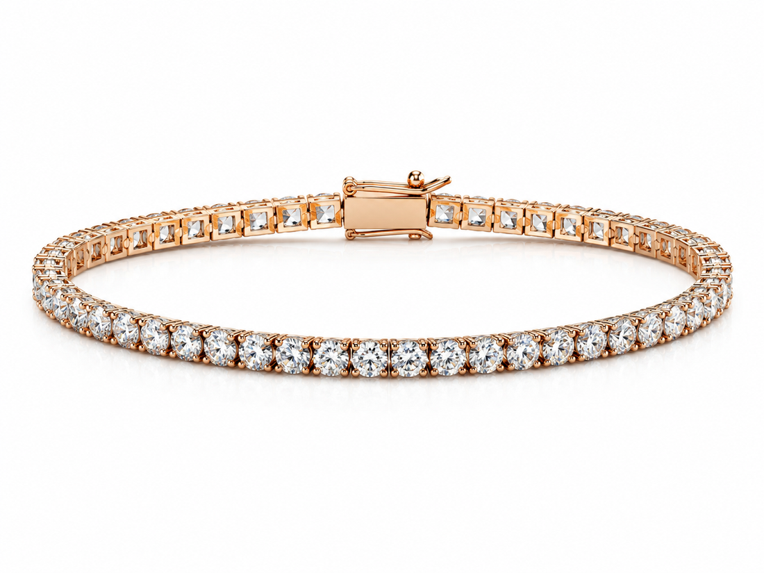 Ellegi Gioielli | Tennis Filo Gioia con diamanti 3,22 in oro rosa