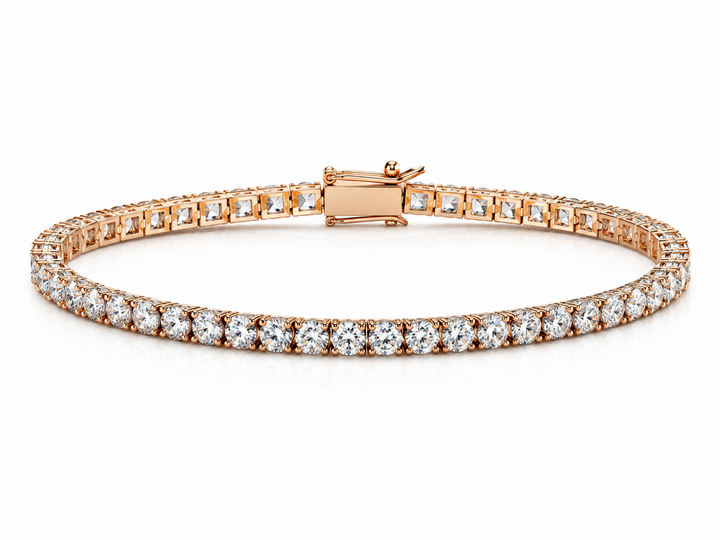 Ellegi Gioielli | Tennis Filo Gioia con diamanti 3,22 in oro rosa