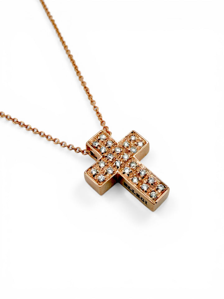 Ellegi Gioielli | Collana Croce in oro rosa