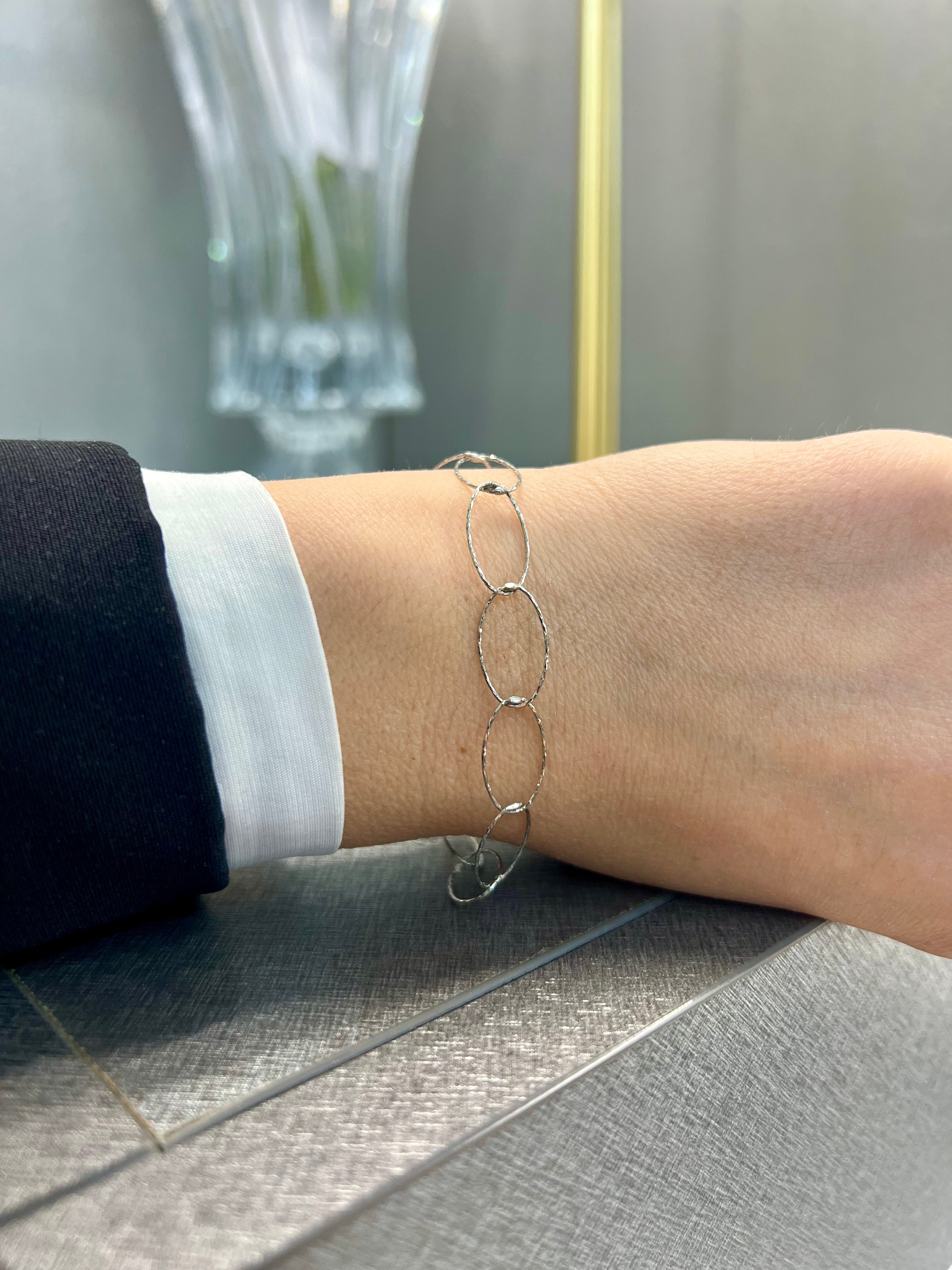 Ellegi Argento | Bracciale saldato maglia spagnola