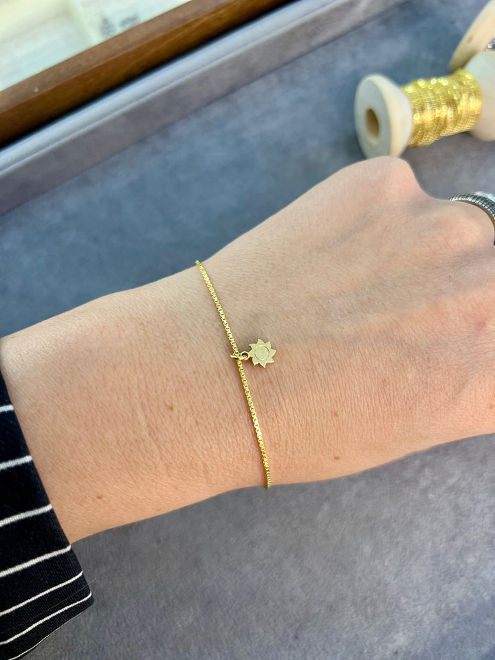 Ellegi Argento | Linea Micro ciondolo sole dorato