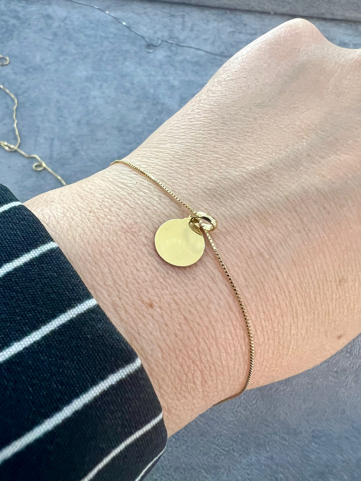 Ellegi Gioielli | Linea Micro ciondolo tondo grande in oro giallo