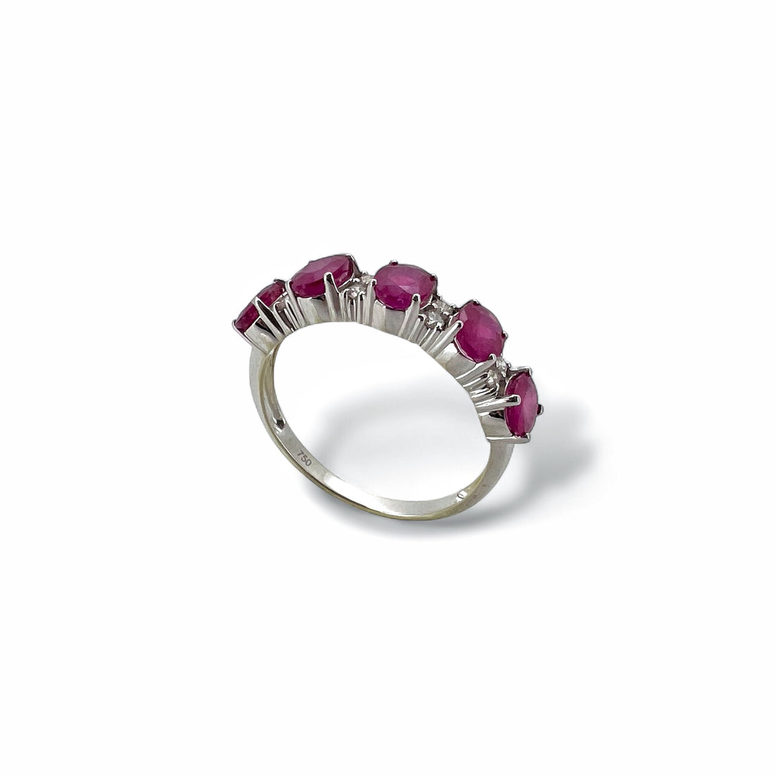 Ellegi Gioielli | Anello veretta 5 con rubini